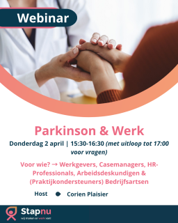 Webinar, Parkinson, re-integratie, Stap Nu