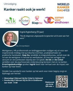 Uitnodiging Kanker raakt ook je werk!